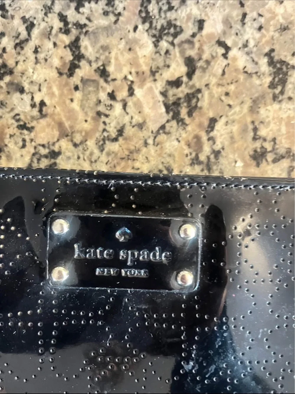 kate spade Black Patent Crossbody Bag